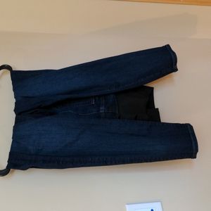 Loft maternity belly band dark jeans size 8